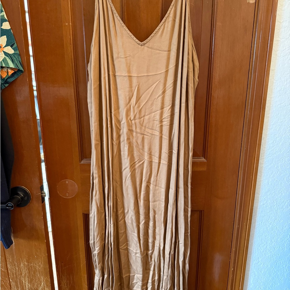Old Navy Tan Maxi Dress
